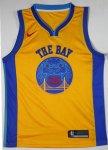 35 Kevin Durant Maillot Jaune The Bay Golden State Warriors City Edition